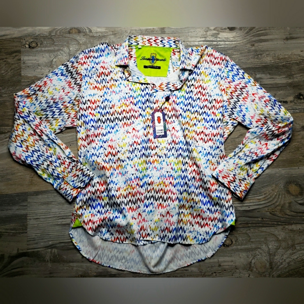 Luchiano Visconti Multicolor Patterned Shirt